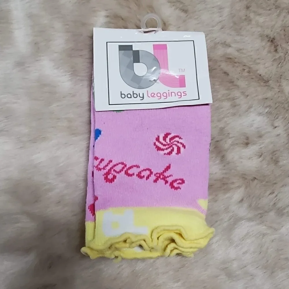 NEW!  GIRLS BABY LEGGINGS - 2 PAIRS